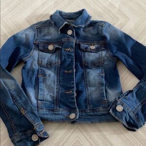 74AMK Girls Faded Blue Denim Jacket